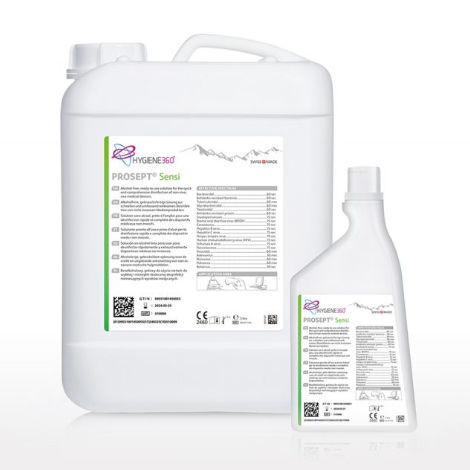 Medical device disinfectant - PROSEPT® Sensi - Hygiene360 AG - liquid / 5000 mL / 1000 mL