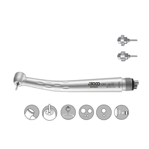 Dental turbine - G03 series - SOCO Precision Instrument Co., Ltd. - air / push-button / titanium