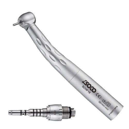 Dental turbine - SCHF19  - SOCO Precision Instrument Co., Ltd. - air / push-button / with LED light