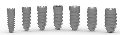 Cylindrical dental implant - CSR - Sweden & Martina - titanium / internal hexagon