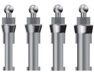Metal dental implant analog - Ziveco Group - ball / straight