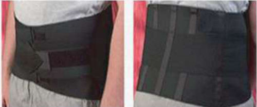 Lumbar support belt - Barrier Technologies - adult / semi-rigid / M
