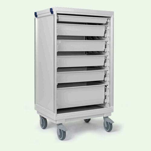 Medical trolley - B-M090 - ScanModul® - hospital / for general purposes / with tray