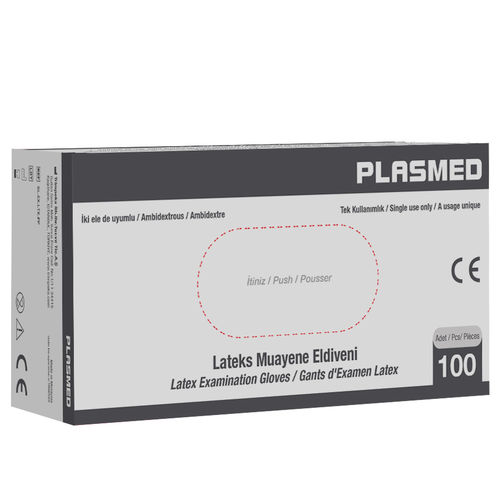 Latex gloves - 8698864013834 - Trimpeks Healthcare - examination / powder-free / powdered