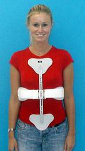 Posture-correcting orthosis - 4221 series - Tiburon Medical Enterprises - vertebral hyperextention / with 3-point base system