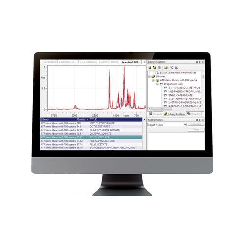 Spectrometry software Panorama© Avantes analysis / evaluation