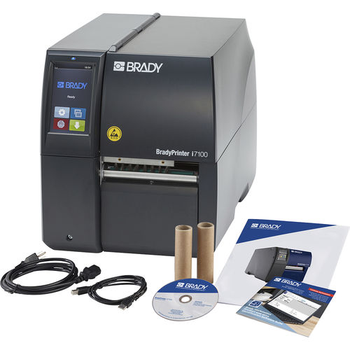 Thermal transfer printer - I7100-600-ESD-UK - Brady EMEA - direct thermal / label / desktop