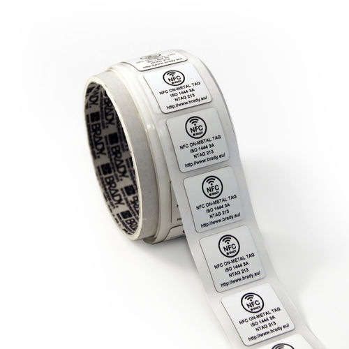 Tube label roll - THT-UHF-PET-64X6 - Brady EMEA - RFID