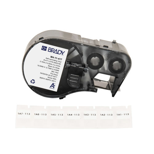 Tube label roll - M4-89-427 - Brady EMEA - for vials