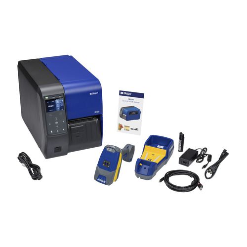 Laboratory labeler - I6100-V3200-KIT-UK - Brady EMEA - high-speed / barcode label / for bar code labels