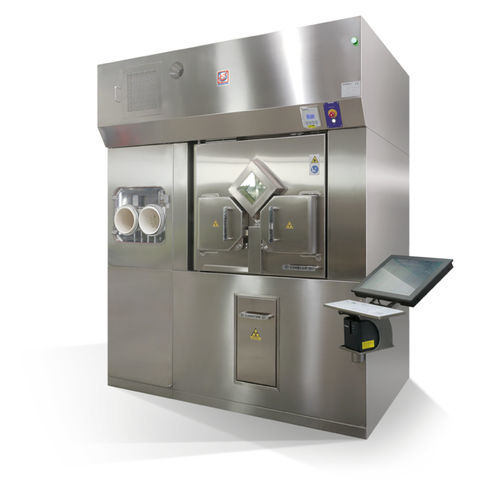 Filling machine with isolator - HELIOS - Comecer - fully-automatic / floor-standing / compact