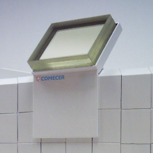 X-ray radiation shielding screen - LKV series - Comecer - tabletop / with window