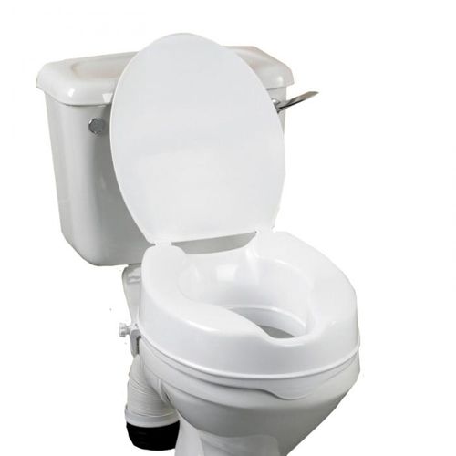 raised toilet seat with lid