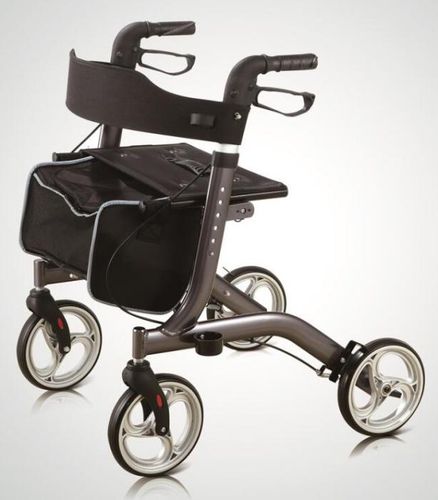 4-wheel rollator - BES-WA079 - Besco Medical - with seat