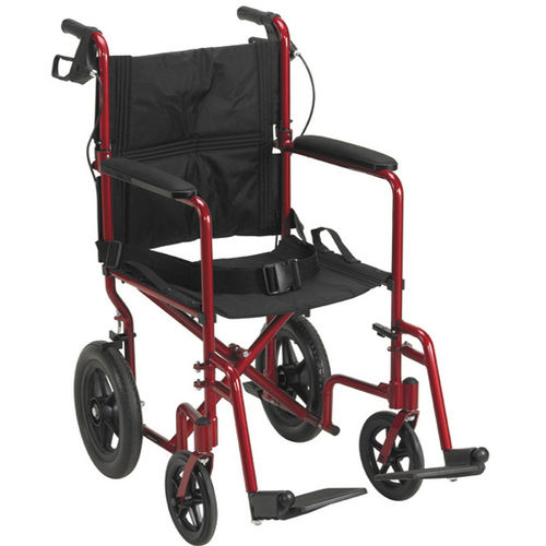 Indoor transfer chair - BES-WL025C - Besco Medical - outdoor / folding / with legrest