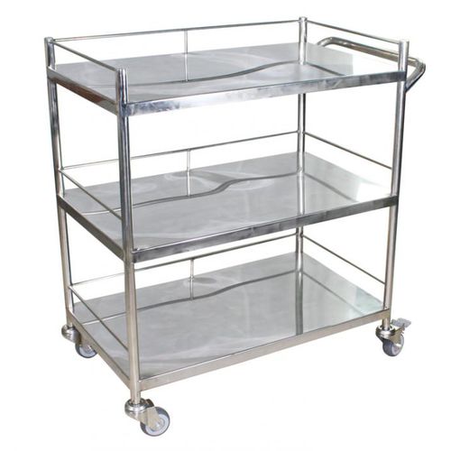 Medical trolley - BES-PM041 - Besco Medical - for instruments / transport / stainless steel