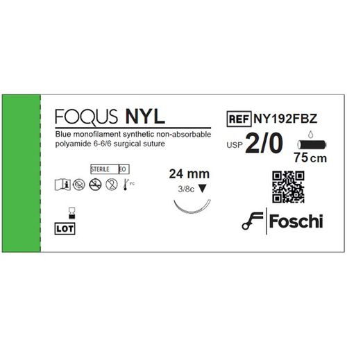 Non-absorbable suture thread - Foqus NYL  - Foschi - veterinary surgery