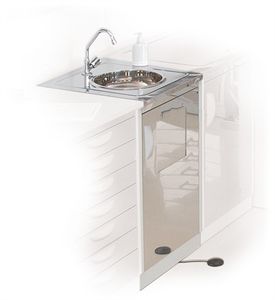 Sterile material cabinet - OI1200 - LANCO LTDA. - hospital / with sink / with door