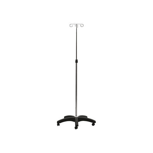 IV pole on casters - VLT-629 - Vallitech Móveis Hospitalares - 4-hook / height-adjustable / stainless steel
