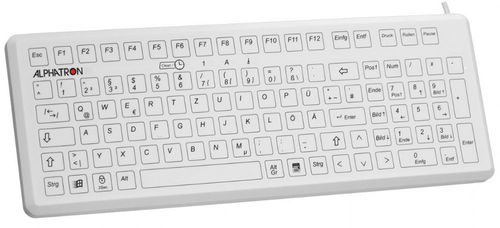 Medical keyboard with numeric keypad - X1 - ALPHATRON MEDICAL GmbH - silicone / sealed / hygienic