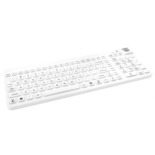 Medical keyboard with numeric keypad - RC - ALPHATRON MEDICAL GmbH - silicone / sealed