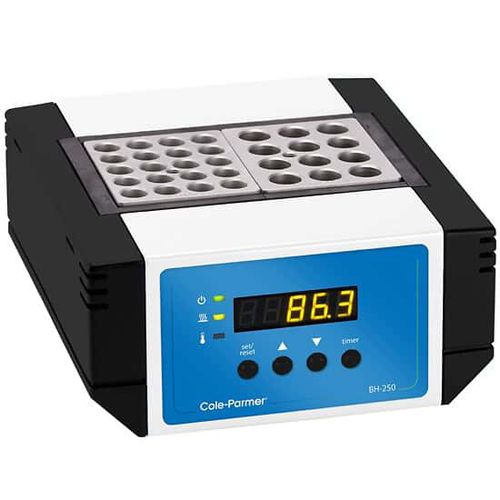 Thermostatic block heater - BH-250 - Cole-Parmer - microprocessor-controlled / benchtop / triple-block