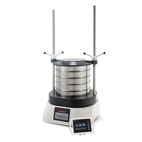 Vibrating sieve shaker - ANALYSETTE 18  - Fritsch - floor-standing / sample preparation / for the pharmaceutical industry