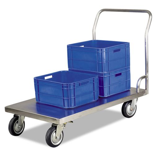 General purpose trolley - PLUSHINE series  - TBT Medical - logistics / stainless steel / open-structure
