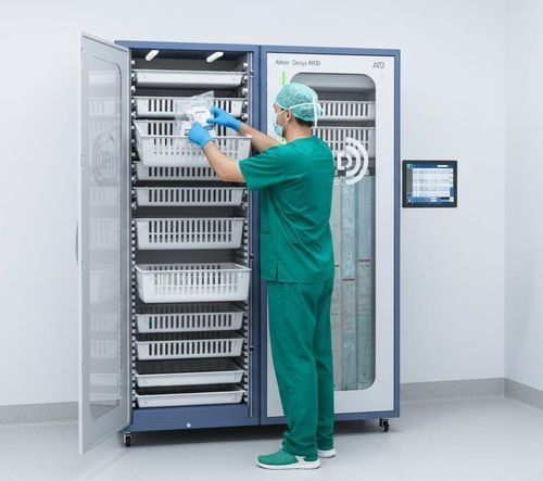 Dispensing cabinet - Athos™ RFID - APD, S.A. - storage / supply / multi-function