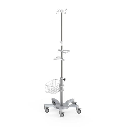 Infusion pump trolley - Coriton Instrument Co., Ltd. - medical / aluminum / with basket