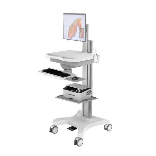 Point-of-care computer cart - TR800-200-XX - Coriton Instrument Co., Ltd. - with drawer / height-adjustable / secure