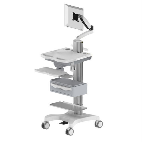 Point-of-care computer cart - TR800-100-XX - Coriton Instrument Co., Ltd. - with drawer / height-adjustable / secure