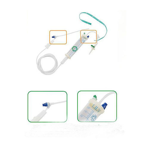 Infusion set with drip chamber - 1102001 - Lily Medical Corporation - with Y port
