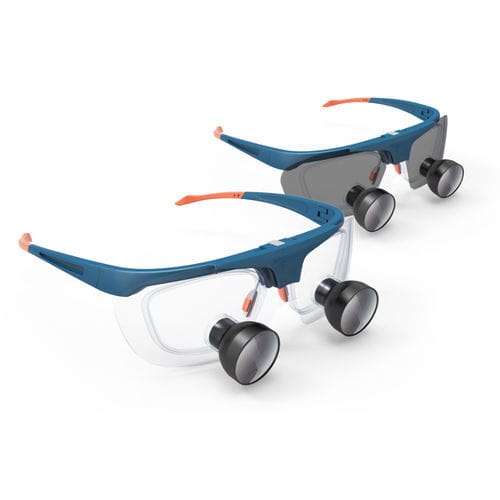 Glasses-type surgical loupe - FD-504G-2  - Nanjing Keweisi Medical Lighting - with flip-up system