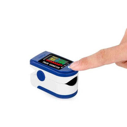 Fingertip pulse oximeter - Nanjing Shuangwei Biotechnology - medical / battery-powered / blue