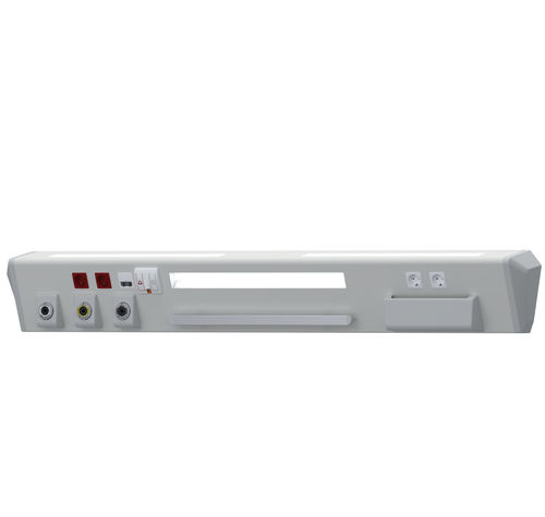 Wall-mounted bed head unit - MAKASLI  - Megasan Medical Gas Systems - horizontal / for patient rooms / with light