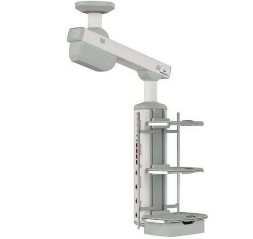 Ceiling-mounted medical pendant - MG-PENA-M-A - Megasan Medical Gas Systems - intensive care / anesthesia / single-arm