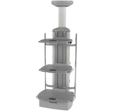 Ceiling-mounted medical pendant - MG-PENA-V-A - Megasan Medical Gas Systems - intensive care / anesthesia / single-arm