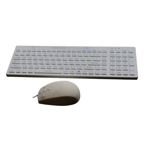 Silicone medical keyboard - P-M06-BL - PAC Technology - silicone rubber / USB / antimicrobial
