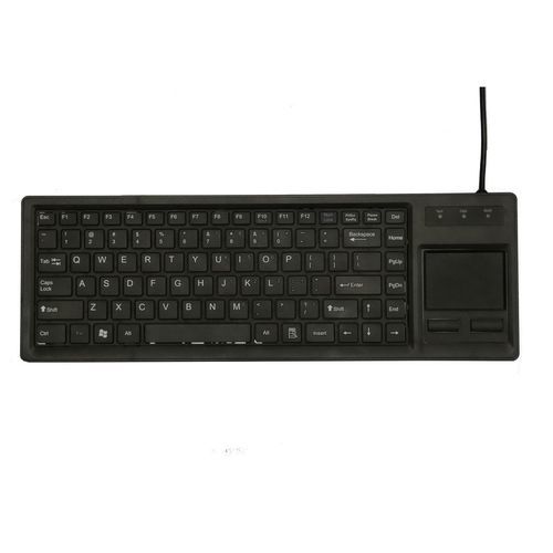 Medical keyboard with touchpad - P-40TP - PAC Technology - silicone / USB
