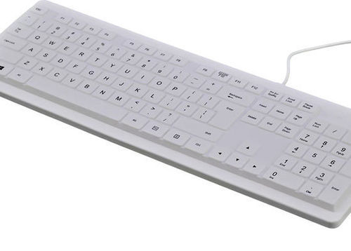 Keyboard with numeric keypad - P-2913 - PAC Technology - silicone / cleanable / waterproof