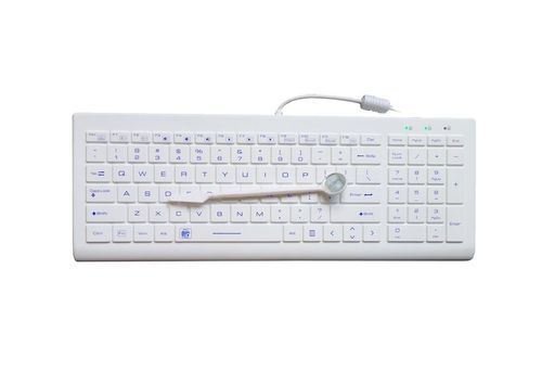 Silicone rubber keyboard - P-K66BL - PAC Technology - hygienic / USB / antibacterial