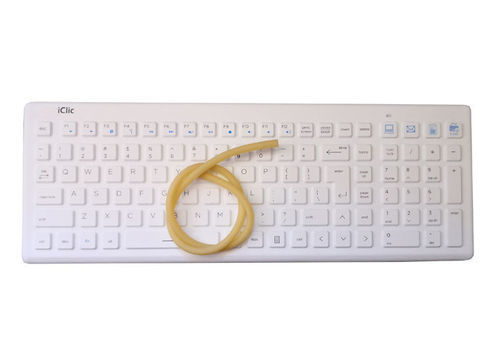 Keyboard with international layout - P-WL50 - PAC Technology - silicone rubber / silicone / antibacterial