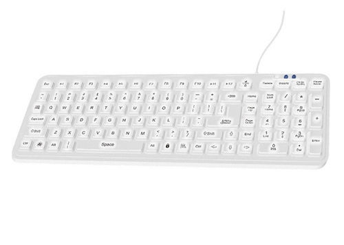 Keyboard with numeric keypad - P-M04-BL - PAC Technology - silicone rubber / disinfectable / cleanable