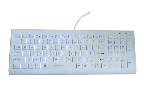 Keyboard with touchpad - P-K66BL - PAC Technology - with numeric keypad / silicone rubber / backlit