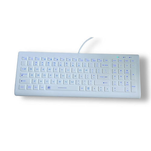 Keyboard with international layout - P-K66BL-MG - PAC Technology - silicone / disinfectable / antibacterial