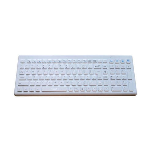 Keyboard with numeric keypad - P-WL50 - PAC Technology - silicone / USB / disinfectable