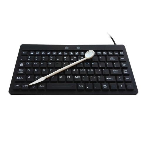Keyboard with international layout - P-M272-BL - PAC Technology - silicone rubber / silicone / cleanable