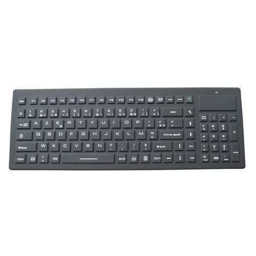 Keyboard with numeric keypad - P-WL30 - PAC Technology - with pointing device / silicone rubber / washable