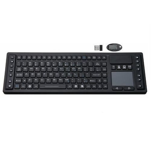 Keyboard with touchpad - P-WL04TP - PAC Technology - with international layout / silicone rubber / antibacterial
